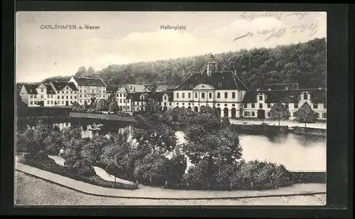 AK Carlshafen a. Weser, Hafenplatz