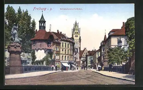 AK Freiburg i. B., Schwabentorbrücke