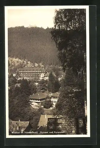 AK Wildbad im Schwarzwald, Kursaal und Kuranstalt