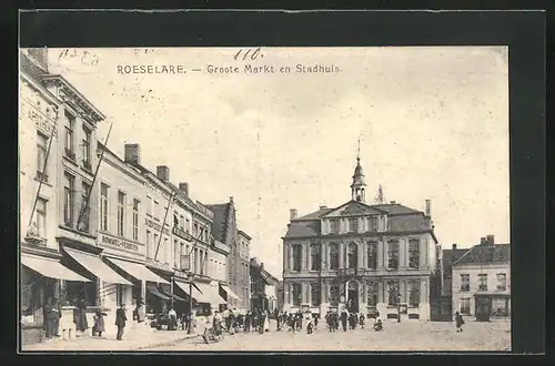 AK Roeselare, Groote Markt en Stadhuis