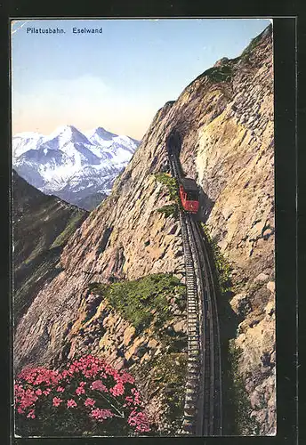AK Pilatusbahn, Eselwand und Berner Alpen