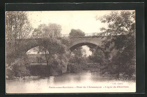AK Nuits-sous-Ravières, Pont de l`Armancon, Ligne de Châtillon