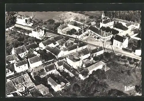 AK Theil-sur-Vanne, Le centre, vu d`avion, Fliegeraufnahme