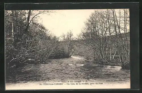 AK Cussy-les-Forges, un Coin de la Rivière, près du Pont