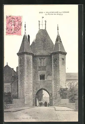 AK Villeneuve-sur-Yonne, La Porte de Joigny