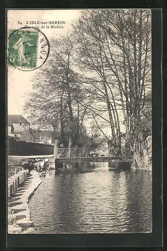 AK L`Isle-sur-Serein, Un coin de la Rivière