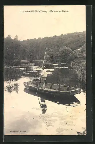 AK L`Isle-sur-Serein, Un Coin de Rivière