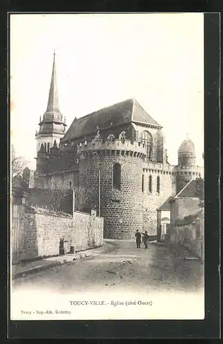 AK Toucy-Ville, L`Eglise (cote Ouest)