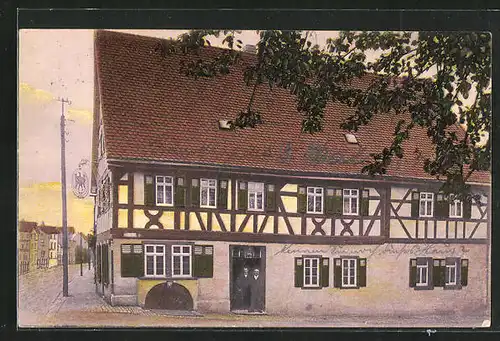 AK Fürth / Odenwald, Gasthaus zum Adler