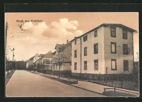 AK Kohlfurt, Ortspartie mit Wohnhäusern