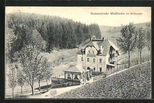 AK Wolkenstein, Hotel Villa Waldfrieden