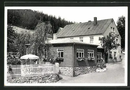 AK Grossrückerswalde, Gasthaus Schindelbachmühle