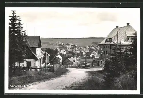 AK Carlsfeld /Erzgeb., Strassenpartie