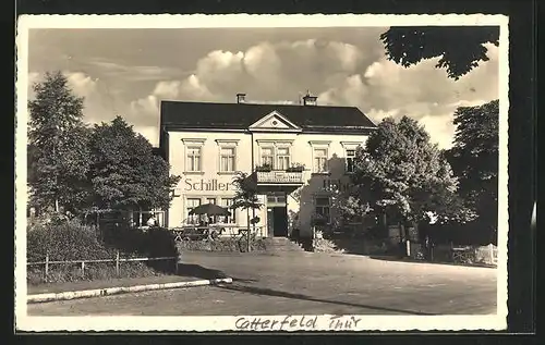 AK Catterfeld i. Thür., Gasthaus Schillers Höhe