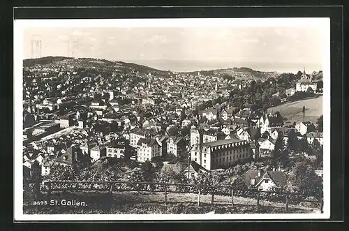 AK St. Gallen, Blick auf die gesamte Stadt
