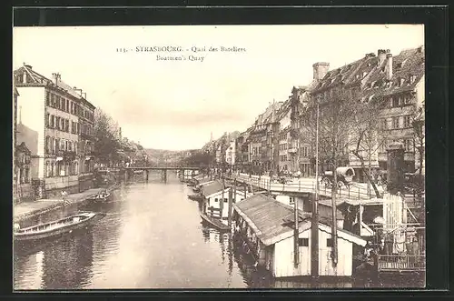 AK Strasbourg, Quai des Bateliers, Boatmen`s Quay