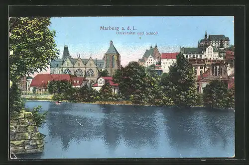 AK Marburg a. d. L., Universität und Schloss