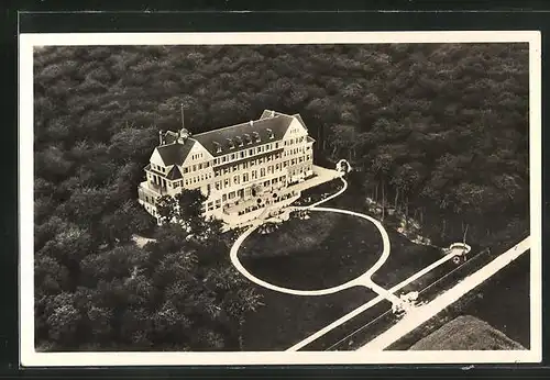 AK Wiesbaden, Chausseehaus aus der Vogelschau vom Zeppelin aus