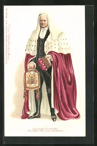 Lithographie Lord High Chancellor, the Right Hon. Lord Halsbury