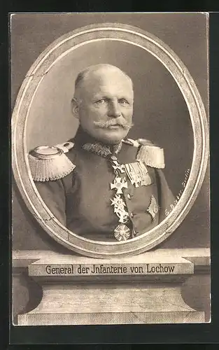 AK General der Infanterie von Lochnow in Uniform mit Orden
