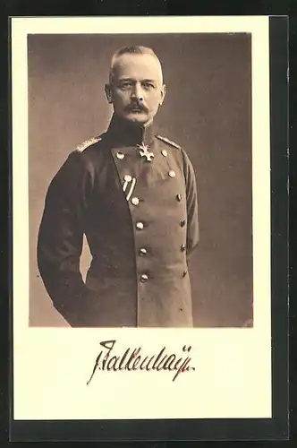 AK Heerführer Falkenhayn in Uniform