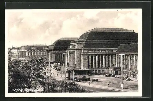 AK Leipzig, am Hauptbahnhof