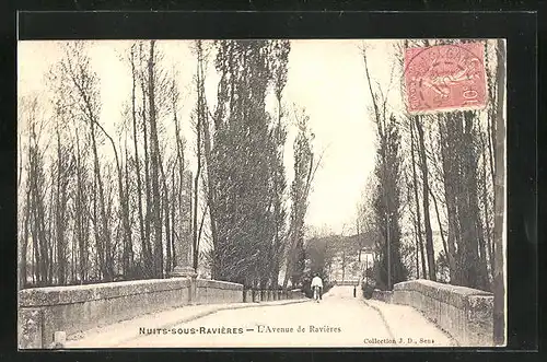 AK Nuits-sous-Raviéres, l'Avenue de Raviéres