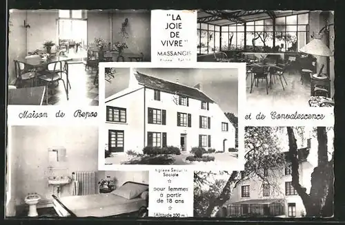 AK Massangis, Restaurant mit Innenansicht vom Speiseraum