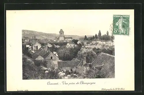 AK Cravant, Vue prise de Champagne