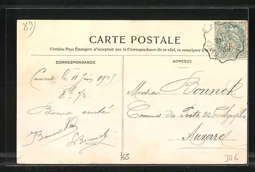 AK Cravant, Un coin de la Ville