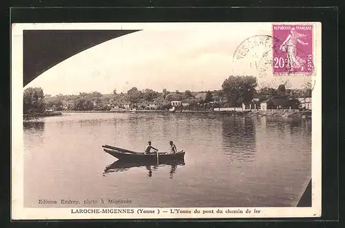 AK Laroche-Migennes, L`Yonne du pont du chemin de fer