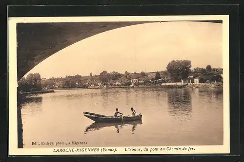 AK Laroche-Migennes, L`Yonne, du pont du Chemin de fer