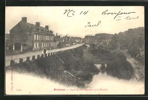 AK Brienon, Quai de l`Armanon et le Moulin