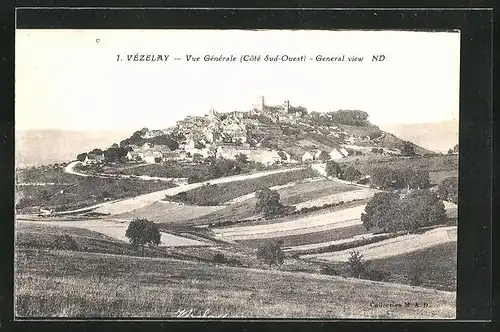 AK Vézelay, Vue Générale