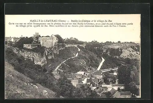 AK Mailly-le-Chateau, le Village du Bas