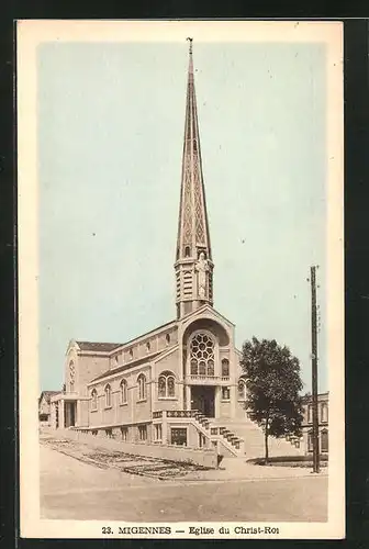 AK Migennes, Eglise du Christ-Roi