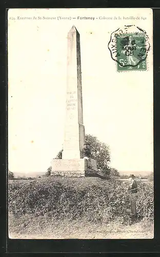 AK Fontenoy, Colonne de la Bataille de 841