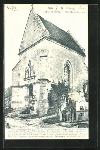 AK Ancy-le-Franc, Chapelle Le Cosquyno