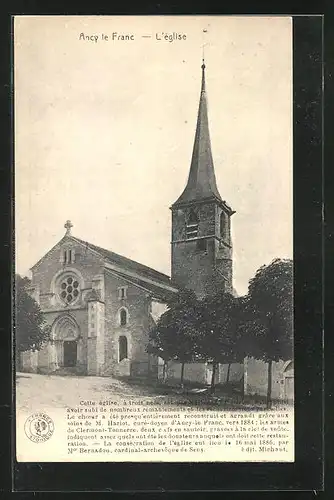 AK Ancy-le-Franc, l'Église