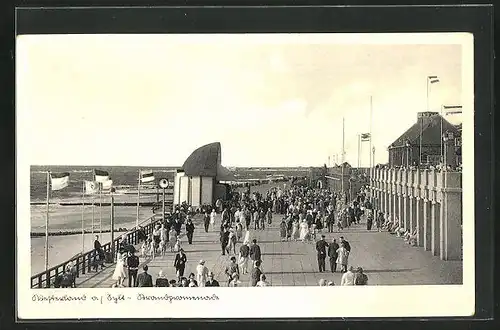 AK Westerland / Sylt, Strandpromenade