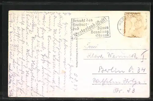 AK Westerland / Sylt, Strandpromenade