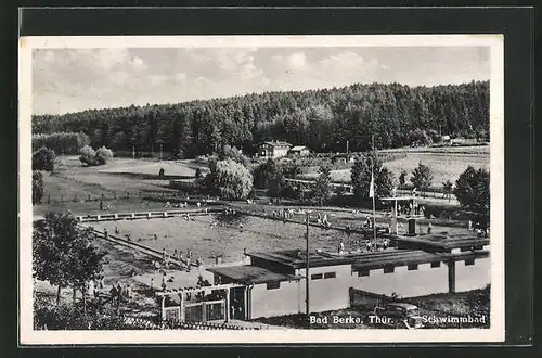 AK Bad Berka / Thür., Blick ins Schwimmbad