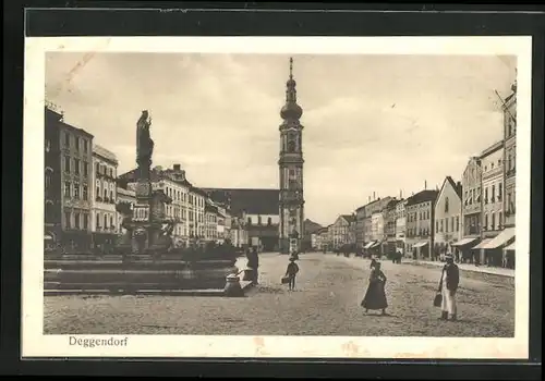 AK Deggendorf, Partie am Stadtplatz