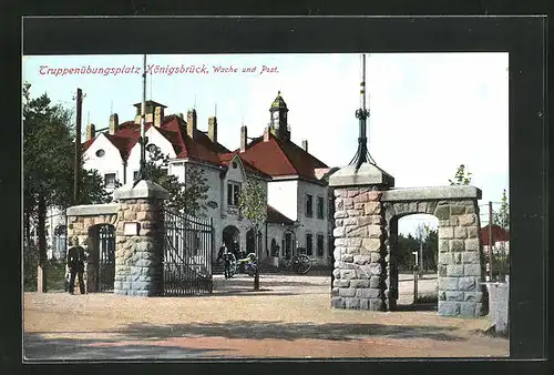 AK Königsbrück, Wache und Post am Truppenübungsplatz