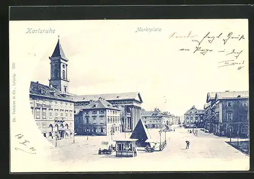 AK Karlsruhe, Marktplatz