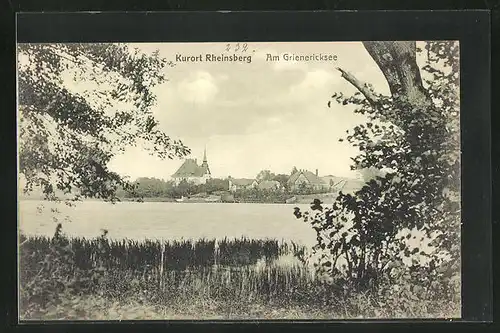 AK Rheinsberg, am Grienericksee