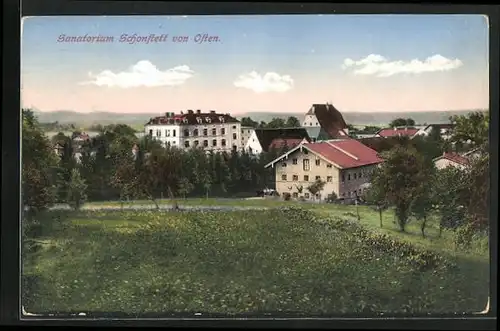 AK Schonstett, Teilansicht mit Sanatorium