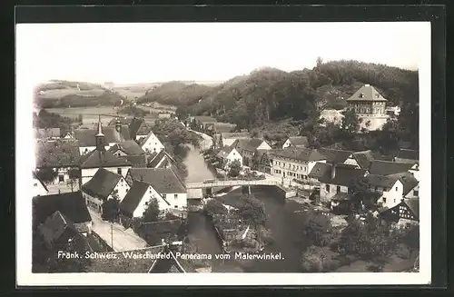 AK Waischenfeld / Fränk. Schweiz, Panorama vom Malerwinkel