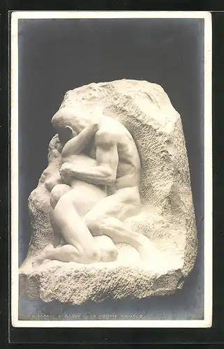 AK Skulptur La Grotte D`Amour von E. Derre