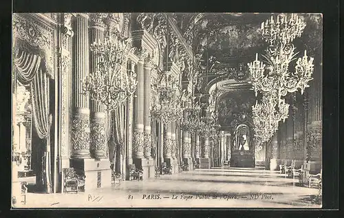 AK Paris, Le Foyer Public de l`Opéra Garnier